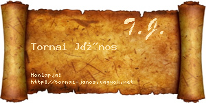 Tornai János névjegykártya
